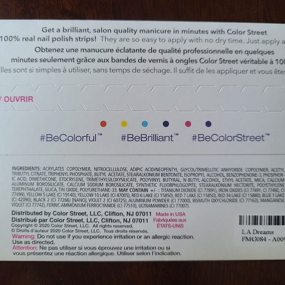 ColorStreet LA Dreams Pink Glitter Nail Polish Set Retired - Picture 2 of 4